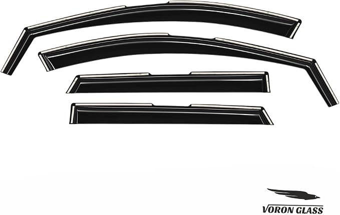 Voron Glass in-Channel Extra Durable Rain Guards for Hyundai Tucson 2022-2026, Window Deflectors, Vent Window Visors, 4 Pieces - 200681