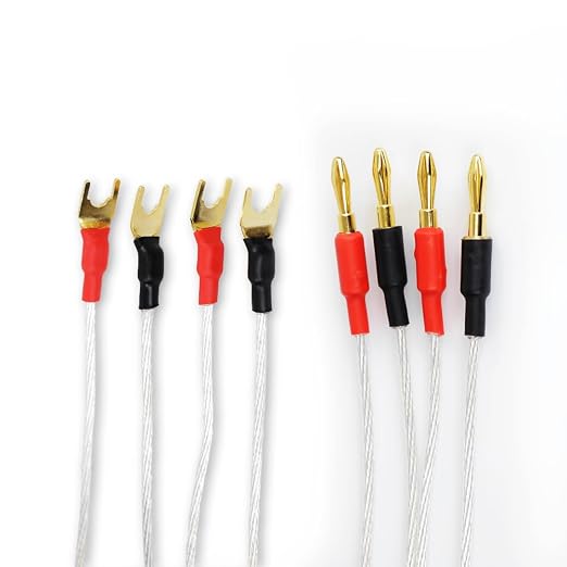Premium Silver Cable Set - 6FT for Super Tweeters (Pair)