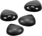 4 Piece Driver and Passenger Side Mirror Assembly Set Electric Adjustment Heated No Memory Black Compatible with 2000-2007 Ford Taurus 2000-2005 Mercury Sable With Textured Cap FO1320193 FO1320353