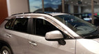 AUTOCLOVER Tape-On Rain Guards Window Visors 6 Pcs Set for Toyota Rav4 2019 2020 2021 2022 2023 2024 2025 / Window Deflectors, Out-Channel Vent Shades (Chrome)