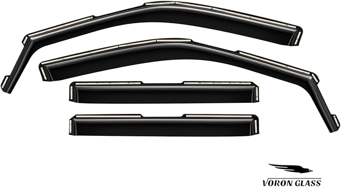 Voron Glass in-Channel Extra Durable Rain Guards for Ford Expedition 2018-2024, Window Deflectors, Vent Window Visors, 4 Pieces - 220248