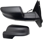 Passenger Side Mirror Power Heated Turn Signal Blind Spot Indicator Puddle Light Power Folding Textured Black Compatible with 2019-2022 Ram 1500 CH1321473