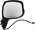 Passenger Side Power Mirror Smooth Black Paint to Match Compatible with 2012-2013 Honda Civic HO1321261 HO1321337