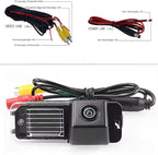 AHD/CVBS Car Rear View Camera's Fisheye Lens License Plate Lamp-Camera with RCA Cable & Vehicle Camera for Volkswagen VW Polo 6R V Golf 6 Passat CC MK6 Magotan Bora & Backup Camera (CVBS)