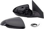 Driver and Passenger Side Mirror Power Heated Black Textured Paint to Match Compatible with 2017-2020 Hyundai Elantra HY1320253 HY1321253