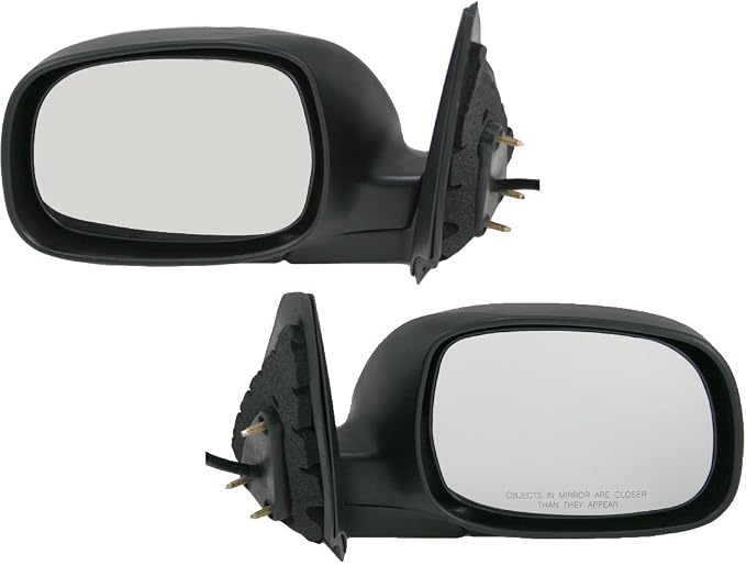 Driver and Passenger Side Mirror Assembly Set Power Heated Chrome Foldaway Compatible with 2004-2006 Toyota Tundra SR5 Crew Cab 2003 Toyota Tundra SR5 Extended Cab