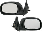 Driver and Passenger Side Mirror Assembly Set Power Heated Chrome Foldaway Compatible with 2004-2006 Toyota Tundra SR5 Crew Cab 2003 Toyota Tundra SR5 Extended Cab