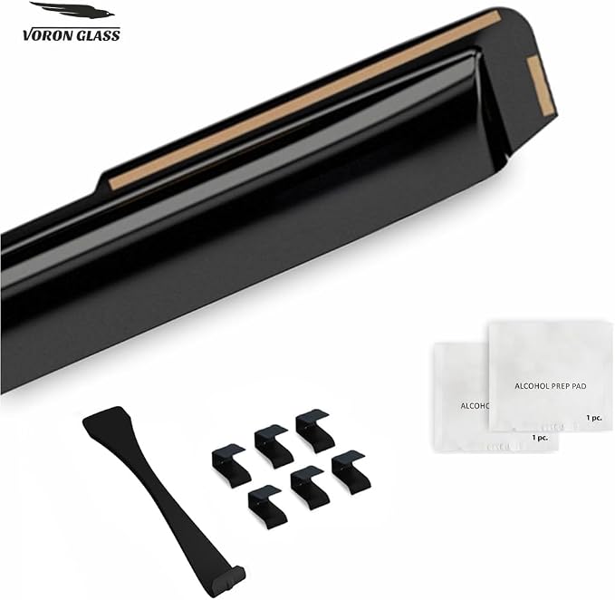 Voron Glass in-Channel Extra Durable Rain Guards for Hyundai Santa Fe 2024-2026, Window Deflectors, Vent Window Visors, 4 Pieces - 200696
