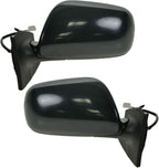 2 Piece Driver and Passenger Side Mirror Assembly Set Electric Adjustment Non-Heated No Memory Black Compatible with 2007-2011 Toyota Yaris Hatchback TO1320230 TO1321230