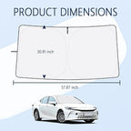 Car Windshield Sun Shade Compatible with Toyota Camry 2025-2026,Oxford Cloth Sun Shade for Car Windshield with Foldable Design,Windshields Cover Suns Shades for Blocking Heat with Storage Bag