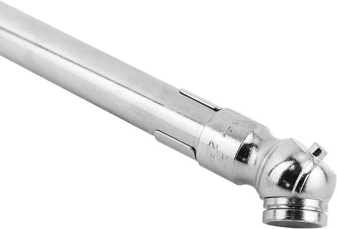 Tire Pressure Gauge, Single Ball Head Air Chuck, Nickel-Plated Brass Low-Pressure Pencil Tire Gauge, 2-20 PSI Trucks, RVs, and Cars