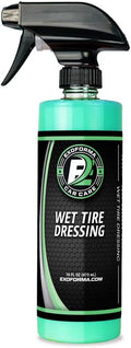 Wet Tire Dressing Spray - Extremely High Shine Tire Dressing for That Wet Look - No Sling, Non-Greasy Silicone Formula with UV Protection - Easy to Apply, Minimal Cure Time - 16 fl oz