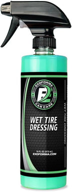Wet Tire Dressing Spray - Extremely High Shine Tire Dressing for That Wet Look - No Sling, Non-Greasy Silicone Formula with UV Protection - Easy to Apply, Minimal Cure Time - 16 fl oz