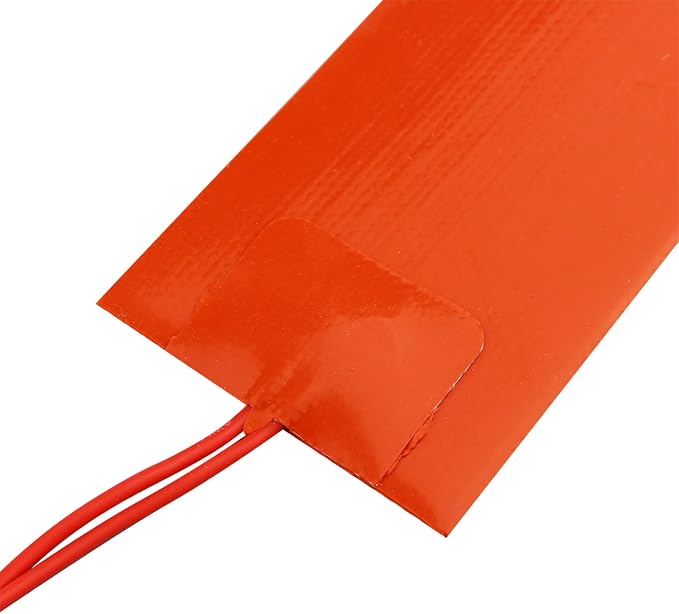 4PCS 12V 15W Silicone Heating Pad Rubber Flexible Heater Mat 50mm X 100mm