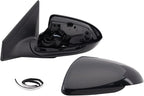Driver and Passenger Side Mirror Power Heated Black Textured Paint to Match Compatible with 2017-2020 Hyundai Elantra HY1320253 HY1321253