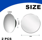 Blind Spot Mirrors - 2 Pack Round HD Glass Frameless Convex Rear View Mirror with Wide Angle Adjustable Stick for Cars, Trucks, And Motorcycles Stuff Rearview Mirror Accessories Decor