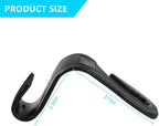 Mandark 2PCS Car Seat Headrest Hooks, Cute Bow Vehicle Hooks for Purses and Bags, Automotive Purse Hook Hanger Interior Decoration Accessories, Universal for SUV, Sedan, Truck (Black/White Line)
