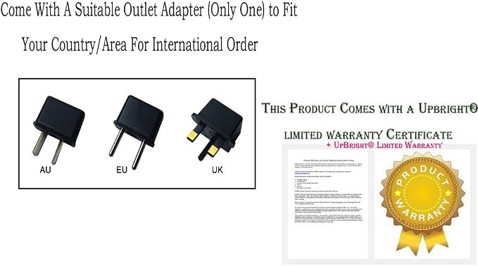 AC/DC Adapter Compatible with Snailax SL-126 SL-262 SL-262A SL-262M SL-262P Massage Extra Memory Foam Support Seat Cushion 12V DC Power Supply Battery Charger (AC Adapter Power Supply)