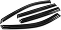 4Pcs Tape-On Window Visor Rain Guard Compatible with 2014-2020 Nissan Rogue, Rain Shields Vent Shade Wind Deflector, Acrylic