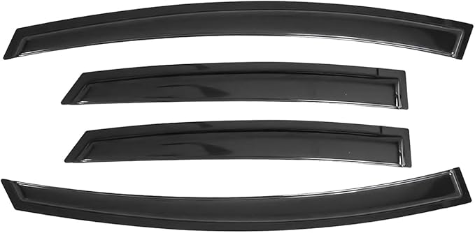 Window Rain Guards for 2010-2017 Chevy Equinox, Window Visor Guard Vent Wind Shade Deflector Rain Shield Protector Sun Visor for 10-17 Equinox 2011 2012 2013 2014 2015 2016,Outside-Mount, 4 Pieces