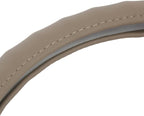 Ergonomic Grip Steering Wheel Cover/Protector for Small Size Steering Wheels in Cars, SUVs, Boats (13.5-14.5") (Genuine Leather (Beige))