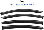 Window Visors Rain Guards for 2016-2022 Honda HRV, Out-Channel Window Vent Wind Deflectors Visors Shades for 16-22 HR-V