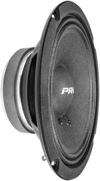 6.5 Inch Car Speakers 200 Watts 4 Ohm, 6MB100-4 Factory Replacement Car Door Speakers (Pair) Shallow Profile