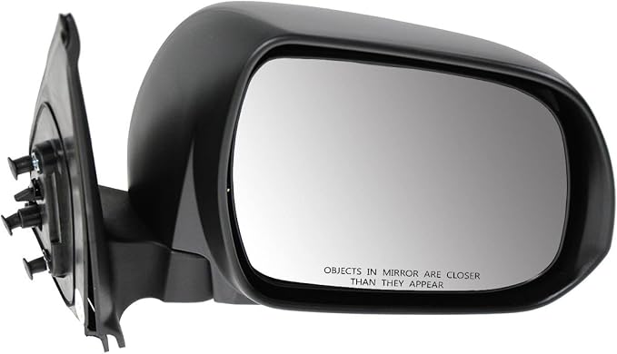 Passenger Side Mirror Assembly Manual Textured Black Compatible with 2012-2015 Toyota Tacoma