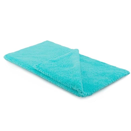 Microfiber Drying Towel Car Wash Drying Towel, 6 Pack Super Plush Edgeless Car Wash Towels for Auto Detailing, 16.1x17.7 in, 420GSM, Teal Blue-MT039