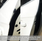 Car Door Edge Guards Chrome Black Universal U Shape Moulding Trim Strip Automotive Guard Door Protector Edge Guard Decorative for Sedans, Trucks, SUV, ATV (16FT, Black)