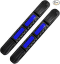 YoRise 2PCS Car Bumper Guard Strip, Anti-Collision Anti-Scratch Car Bumper Protector Trim with Reflective Patch, Foldable Door Edge Guard for Most Cars (Blue)