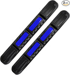YoRise 2PCS Car Bumper Guard Strip, Anti-Collision Anti-Scratch Car Bumper Protector Trim with Reflective Patch, Foldable Door Edge Guard for Most Cars (Blue)
