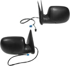 2 Piece Driver and Passenger Side Set View Mirror Electric Adjustment Heated No Memory Textured Compatible with 2003-2006 Chevy Avalanche Silverado 1500 2500 GMC Tahoe Sierra 1500 2500 & HD Yukon