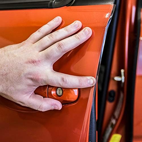 Door Edge Guard Protection Film Roll, 4-18" Strips - Car or Truck Doors, Protective Barrier Against Minor Scratches, Paint Chips, Door Edge Impact, and Dings - Prevents Damage and Possible Rust