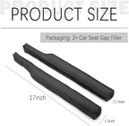 2026 New Leather Car Seat Gap Filler 2 Pack,Premium Car Seat Gap Plug Blocks Phones/Keys from Falling,Universal in Between Cars Seats Catcher for Most Cars/SUVs/Trucks