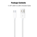 iPhone 15/16/16E/17/17E USB A to USB C Woven Cable for iPhone 17 15 16 Pro Max, 15/16 Plus, iPad 10th Gen,iPad Pro 12.9/11,iPad Air 5th/4th Gen,Mini 6th Type-c Charger Cord,Car CarPlay Charging Cable
