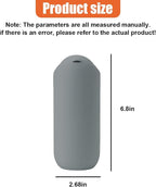 Car Trash Can with Flip Lid, Mini Portable Silicone Auto Cup Holder Garbage Bin, Leakproof Vehicle Trash Storage, Universal Car Accessories for SUV Truck Van Home Office(Gray)