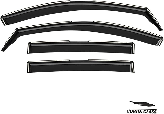 Voron Glass in-Channel Extra Durable Rain Guards for Toyota RAV4 2013-2018, Window Deflectors, Vent Window Visors, 4 Pieces - 220239