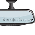 4xDrive Safe,I Love You Rearview Mirror Decal,Cute Car Decal For Women,Rear View Mirror Sticker,Car Mirror Sticker Decal,Car Window Decal,Car Accessory Interior,Car Decor Accessories For Women