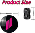 4pcs Wheel Center Cap 63mm/2.5 inches Slash Covers Hub Cap Compatible with Dodge Charger Challenger Durango Hornet Dart R/T SRT Magnum Nitro Journey Caliber Avenger and Ram (Pink)