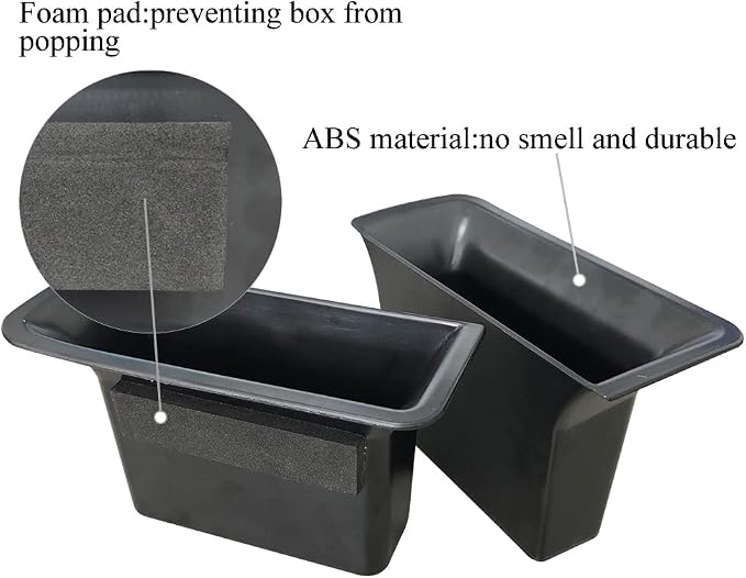 Front/Rear Row Door Side Storage Box Compatible with Ford Escape 2020 2021 2022 2023 2024 2025 Armrest Phone Container Door Organizer Handle Pocket ABS Tray Insert Glove Pallet