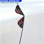 Craedli 2PCS Sport Style Car Door Edge Protector, Anti-Collision Automotive Door Corner Guards, Universal Self-Adhesive Vehicle Exterior Decoration Accessories for Car, Truck, SUV (Red)