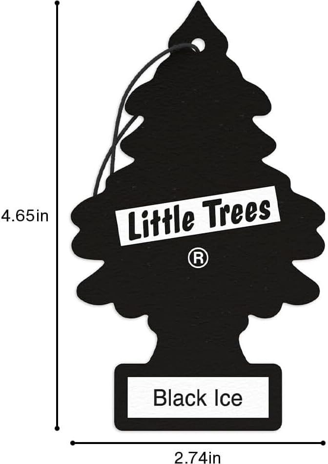 Black Ice Little Tree Air Freshener- 24 Pack