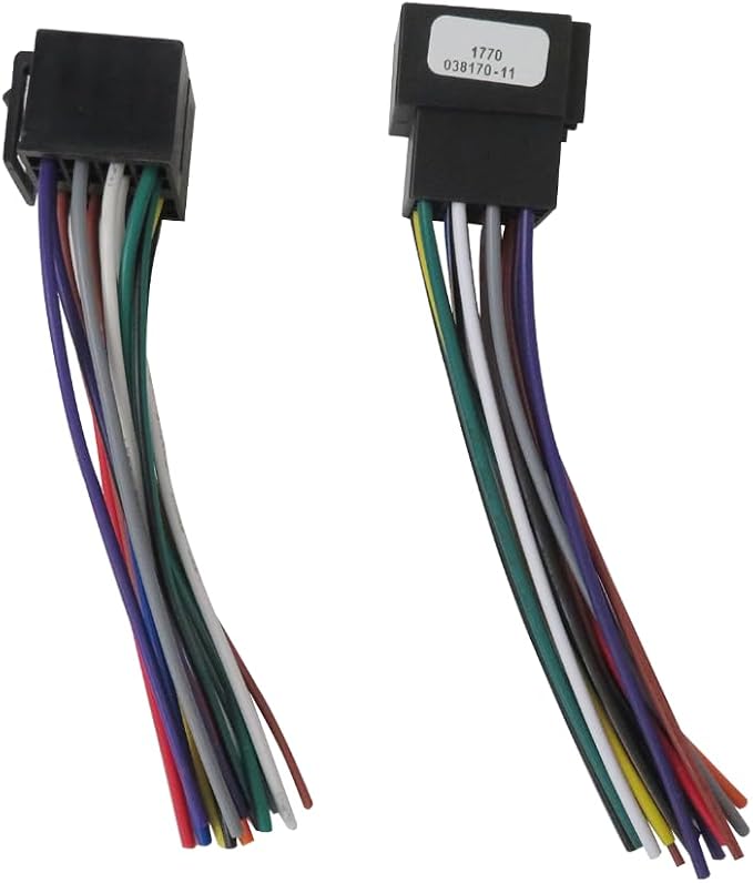 16-Pin Car Radio Wiring Harness Adapter Male & Female Compatible for Kenworth 2008-2020 Stereo Connector to Compatible for JVC/for Pioneer/for Kenwood/for Sony/for Android