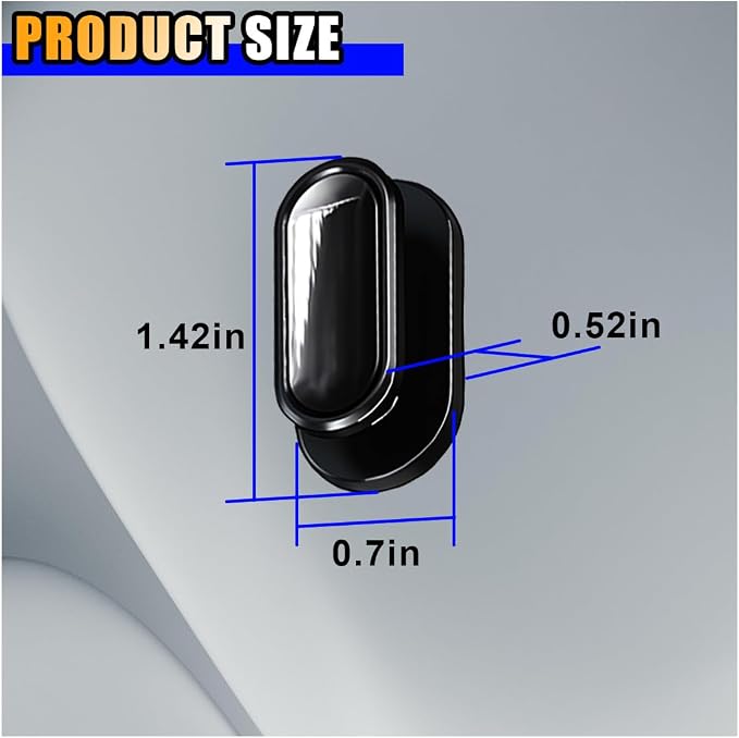 4 PCS Car Mini Hooks, Strong Self-Adhesive Backseat Hangers, Multifunctional Wall Hanging Hooks, Universal Hook Stickers for Key Charging Cable Earphone Car Interior Accessories (Glossy)