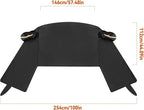 Windshield Window Snow Cover with 2 Hooks and 2 Mirror Covers Ice and Snow Front Window Sunshade Cover Fit for SUVs, Trucks, Cars (Black-Sedans)