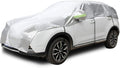 Half Car Cover All Weather Car Body Cover Sunshade Cover Snow Cover Waterproof Snowproof Universal 210D Oxford Fabric (Fit SUV Length 174'' to 189'')