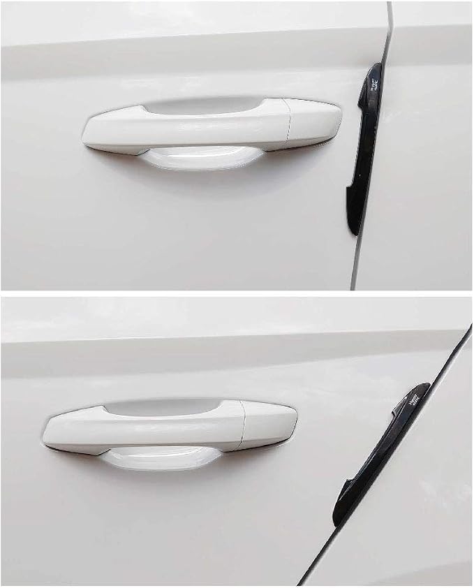 Black Car Door Edge Guard Trim Molding Crash Scratch Protector 2Pcs