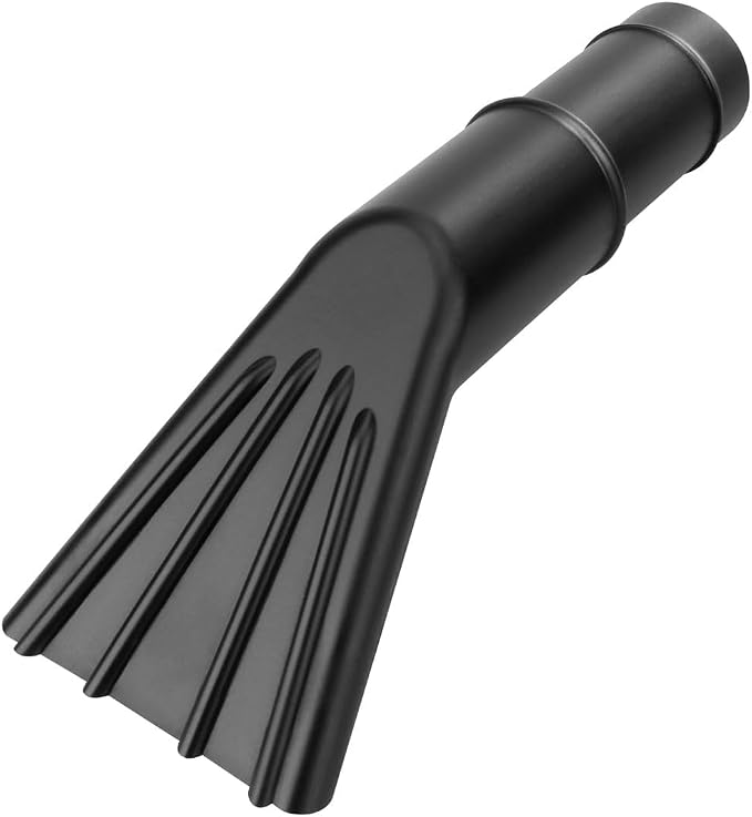 Vacuum Claw Nozzle 2" x 12" for Wet/Dry Use, Fits Car Washes, Gas Station Vacuums, and Utility Shop Vacs for Auto Care and Home (Black)