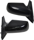 2 Piece Driver and Passenger Side Mirror Assembly Set Electric Adjustment Non-Heated No Memory Black Compatible with 2008-2013 Nissan Altima NI1320186 NI1321186